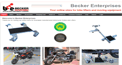 Desktop Screenshot of beckerenterprises.com